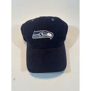 NFL Apparel Seattle Seahawks Hat Blue Embroidered Adjustable